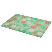 Planche À Découper Motif de feuillage vert et orange (Coin)