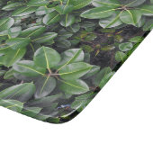 Planche À Découper Motif de feuille d'hévéa (Coin)