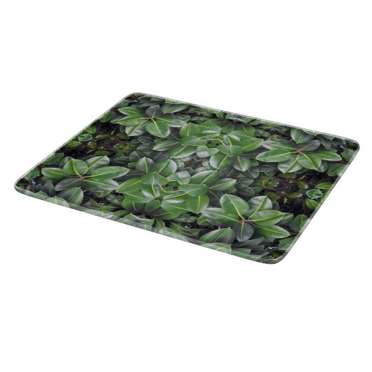 Planche À Découper Motif de feuille d'hévéa (Coin)