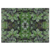 Planche À Découper Motif de feuille d'hévéa (Devant)
