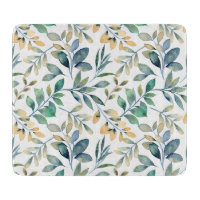 Motif de feuille verte et jaune à l'aquarelle fraî