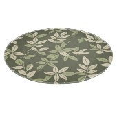 Planche À Découper Motif de feuilles botaniques Olive Sage (Coin)
