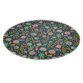 Planche À Découper Motif de fleur d'art populaire (Coin)