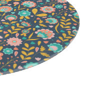 Planche À Découper Motif de fleur d'art populaire (Coin)