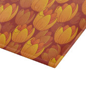 Planche À Découper Motif de fleur d'or (Coin)