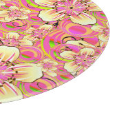 Planche À Découper motif de fleur rose funky (Coin)