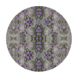 Planche À Découper Motif de fleur sauvage Héliotrope à sel pourpre