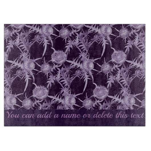 Planche À Découper Motif de fleur violette de CHARDON (Devant)