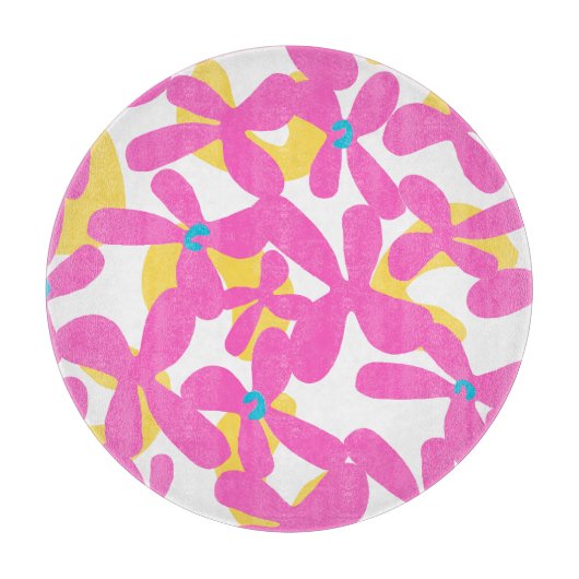 Planche À Découper Motif de fleurs (Devant)