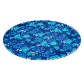 Planche À Découper Motif de fleurs de rose bleue classique-87600 (Coin)