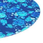 Planche À Découper Motif de fleurs de rose bleue classique-87600 (Coin)