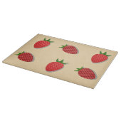 Planche À Découper Motif de fraises pour les fruits à l'été bonnes vi (Coin)