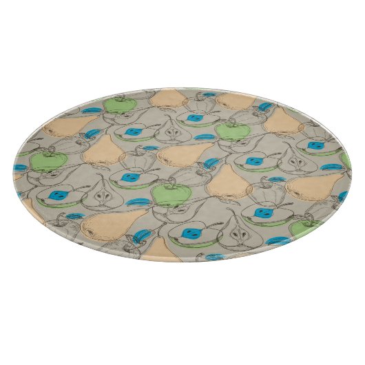 Planche À Découper Motif de fruits (Coin)