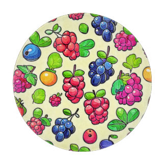 Planche À Découper Motif de fruits à baies