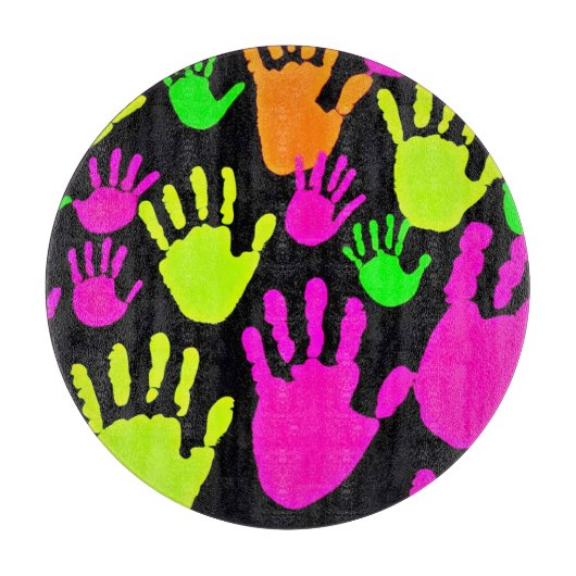 Planche À Découper Motif de graffiti néon (Devant)