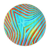 Planche À Découper Motif de gravure de couleur (Devant)