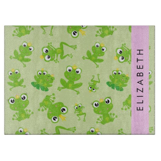 Planche À Découper Motif de grenouille, Grenouille verte, Prince de g (Devant)