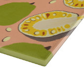 Planche À Découper Motif de Jackfruit d'été tropical - Fruit exotique (Coin)
