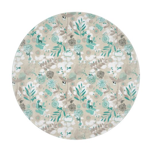 Planche À Découper Motif de jardin (Devant)