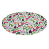 Planche À Découper Motif de jardin végétal aquarelle (Coin)