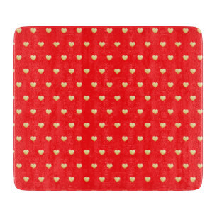 Planche À Découper Motif de jeunes mariés gothiques rouge et or