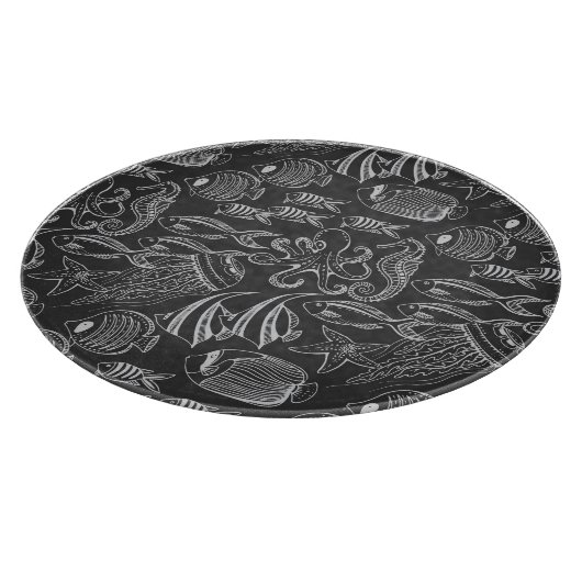 Planche À Découper Motif de la mer Noire (Coin)