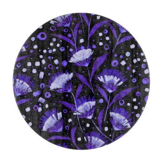 Planche À Découper Motif de l'aquarelle Abstraite (Devant)