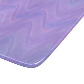 Planche À Découper Motif de lignes ondulées rose violet (Coin)