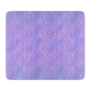 Planche À Découper Motif de lignes ondulées rose violet