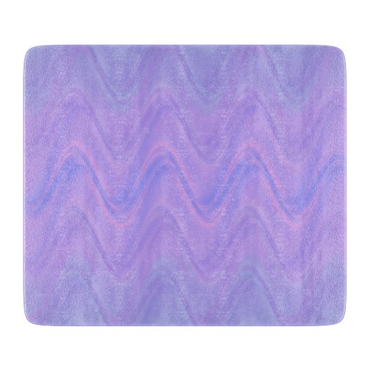 Planche À Découper Motif de lignes ondulées rose violet (Devant)