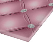 Planche À Découper Motif de luxe en diamant rose clair (Coin)