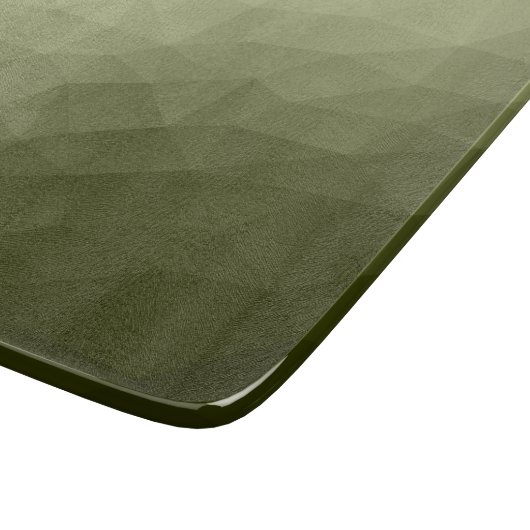 Planche À Découper Motif de maillage géométrique dégradé vert clair d (Coin)