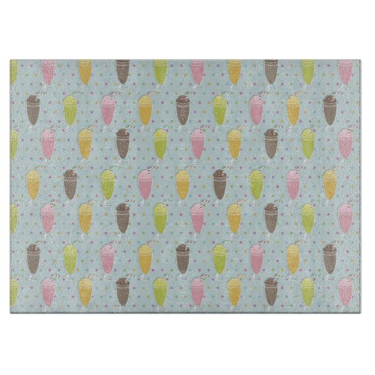 Planche À Découper Motif de Milkshake (Devant)