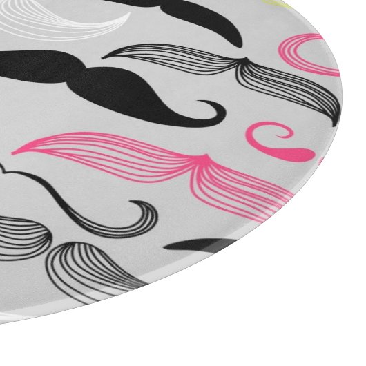 Planche À Découper Motif de moustache, rétro style (Coin)