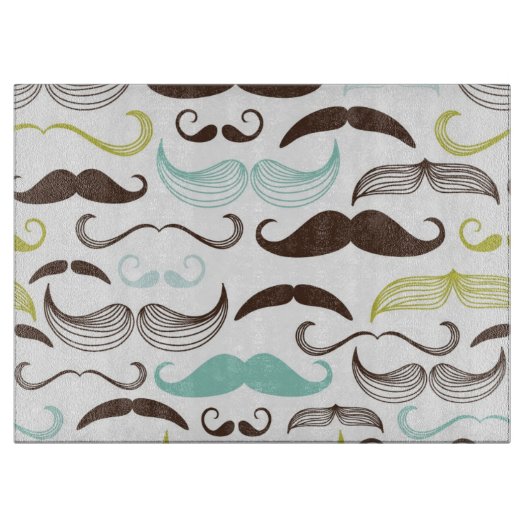 Planche À Découper Motif de moustache, rétro style 2 (Devant)