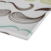 Planche À Découper Motif de moustache, rétro style 2 (Coin)