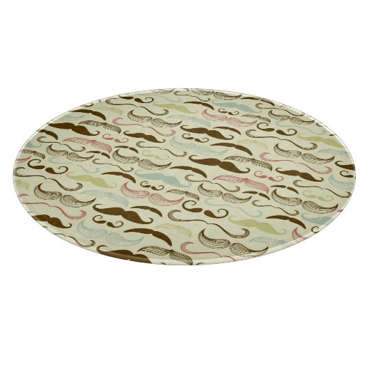 Planche À Découper Motif de moustache, rétro style 4 (Coin)