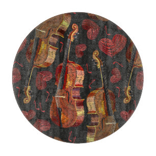 Planche À Découper Motif de musique violon Red Heart