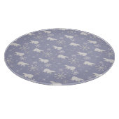 Planche À Découper Motif de Noël avec ours polaires et flocons de nei (Coin)