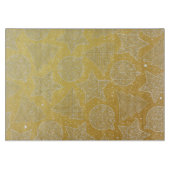 Planche À Découper Motif de Noël or et blanc (Devant)