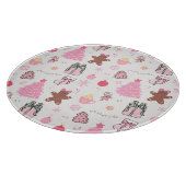 Planche À Découper Motif de Noël rose (Coin)