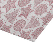 Planche À Découper Motif de Noël rouge et blanc (Coin)