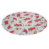 Planche À Découper Motif de Noël sans couture, design festif. (Coin)