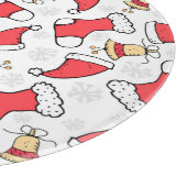 Planche À Découper Motif de Noël sans couture, design festif. (Coin)