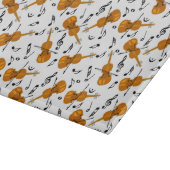 Planche À Découper Motif de notes de musique violon (Coin)