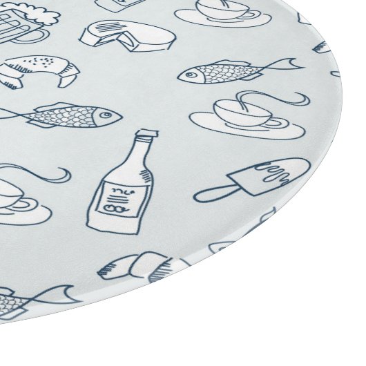 Planche À Découper Motif de nourriture (Coin)