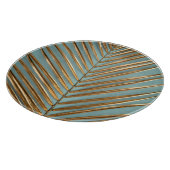 Planche À Découper Motif de palme tropicale peint en or (Coin)