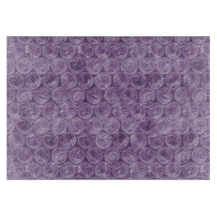 Planche À Découper Motif de papier bulle violet