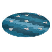 Planche À Découper Motif de papier de bateaux (Coin)
