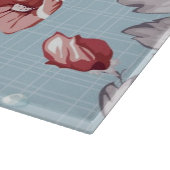 Planche À Découper Motif de papier peint d'élégance des roses roses 2 (Coin)